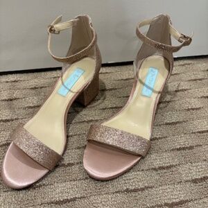 Betsey Johnson Gold Sandals